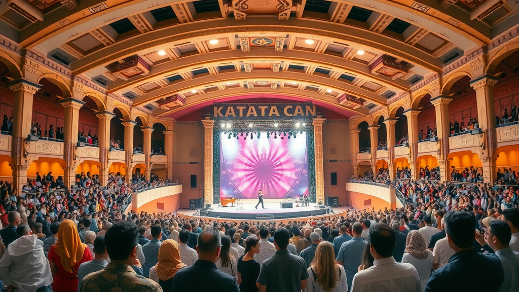 katara cultural village amphitheater festival, diverse crowd, live cultural performance, qatar cultural events