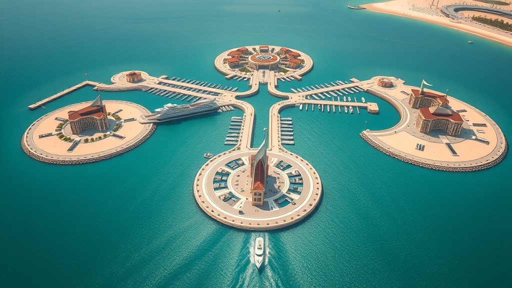 The Pearl-Qatar, luxury marina and island, top sightseeing in Doha