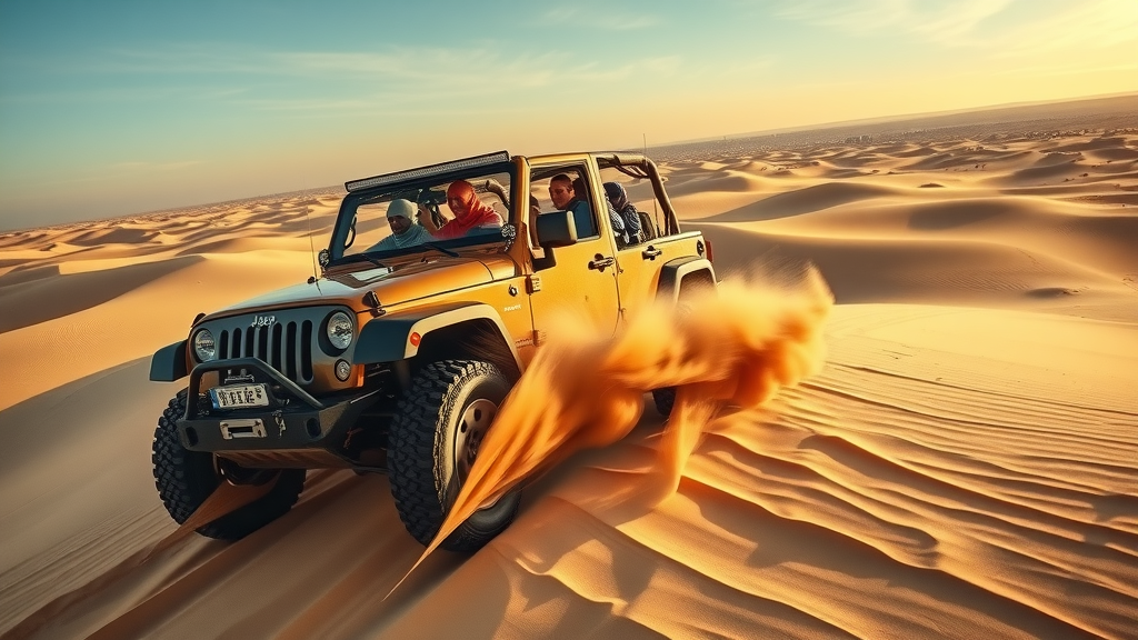 4x4 dune bashing adventure in Doha desert for dune bashing and doha what to visit seekers